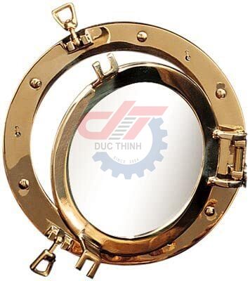 Cửa sổ tròn màu đồng bản lề bên