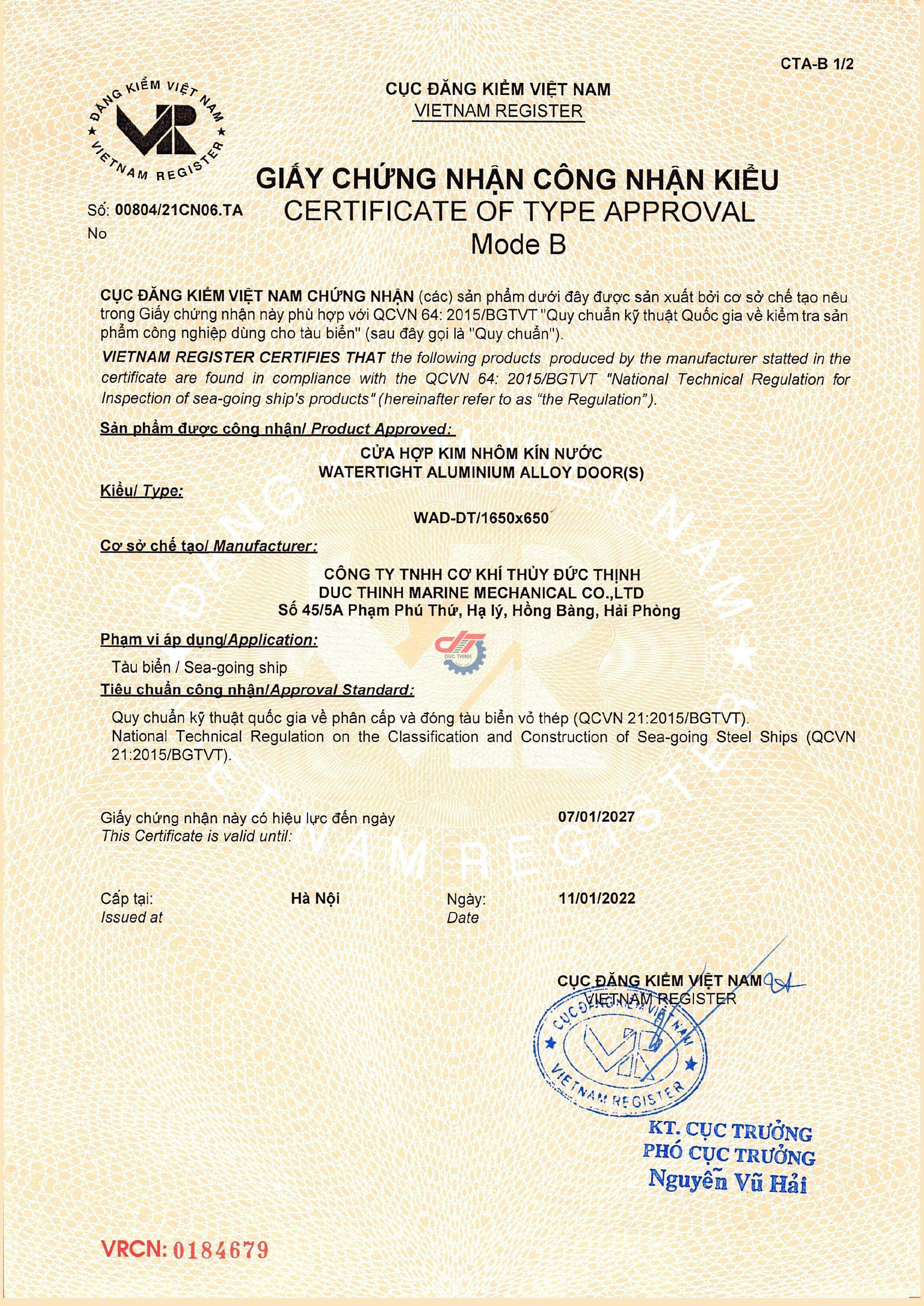 Đăng kiểm sản phẩm